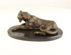 Prachitg Bronzen Beeld vaan een Luipaard GRATIS LEVERING, Antiek en Kunst, Verzenden, Brons