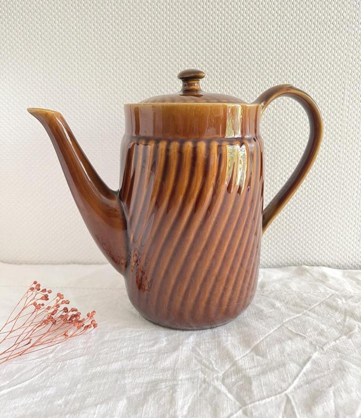 Cafetière Boch Trianon Brun Provence, Antiquités & Art, Antiquités | Services (vaisselle) pièces, Enlèvement ou Envoi