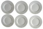MOSA WIT GRIJS FLORAAL 6x ontbijtbord 21cm bord breakfast pl, Huis en Inrichting, Keuken | Servies, Verzenden, Zo goed als nieuw