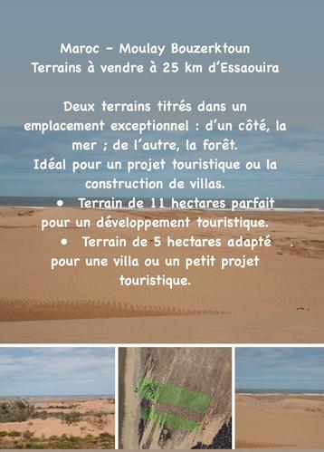 Tetrain a vendre Maroc  beschikbaar voor biedingen