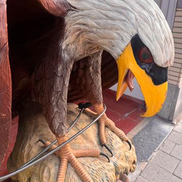 XL echt Houten adelaar - Eyecatcher ! 1m40cm ! beschikbaar voor biedingen