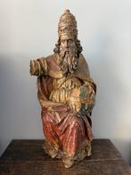 Antiek houten beeld  God de vader 16e / 17e eeuw, Ophalen of Verzenden