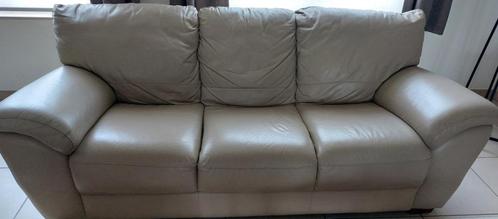 Chateau D'ax 3-zit leder, Huis en Inrichting, Zetels | Zetels, Gebruikt, Rechte bank, Driepersoons, 150 tot 200 cm, 75 tot 100 cm
