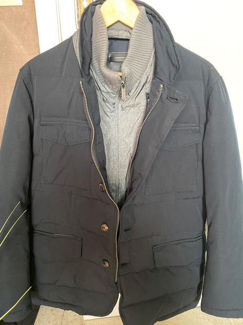 Massimo Dutti heren dubbel voering jas, Kleding | Heren, Jassen | Winter, Zo goed als nieuw, Blauw, Verzenden