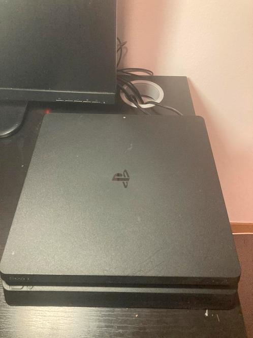 Ps4 slim 1TB, Games en Spelcomputers, Spelcomputers | Sony PlayStation 4, Zo goed als nieuw, Slim, 1 TB, Zonder controller, Met harde schijf