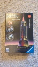 3D puzzle Empire State Building met licht, Hobby en Vrije tijd, Denksport en Puzzels, Minder dan 500 stukjes, Ophalen of Verzenden