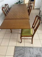 Stevig hout eet tafel stoelen, Huis en Inrichting, Stoelen, Ophalen, Gebruikt, Hout, Vijf, Zes of meer stoelen