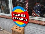 Huiles Renault groot oud reclamebord, Ophalen of Verzenden, Gebruikt, Reclamebord