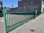 schuifpoord op rail + afsluiting 15.20 meter., Ophalen, Gebruikt