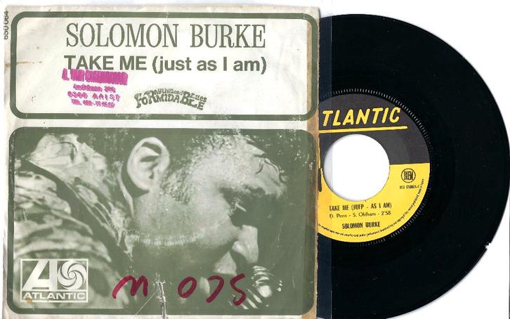 Solomon Burke – Take Me (Just As I Am), Cd's en Dvd's, Vinyl Singles, Gebruikt, Single, R&B en Soul, 7 inch, Ophalen of Verzenden