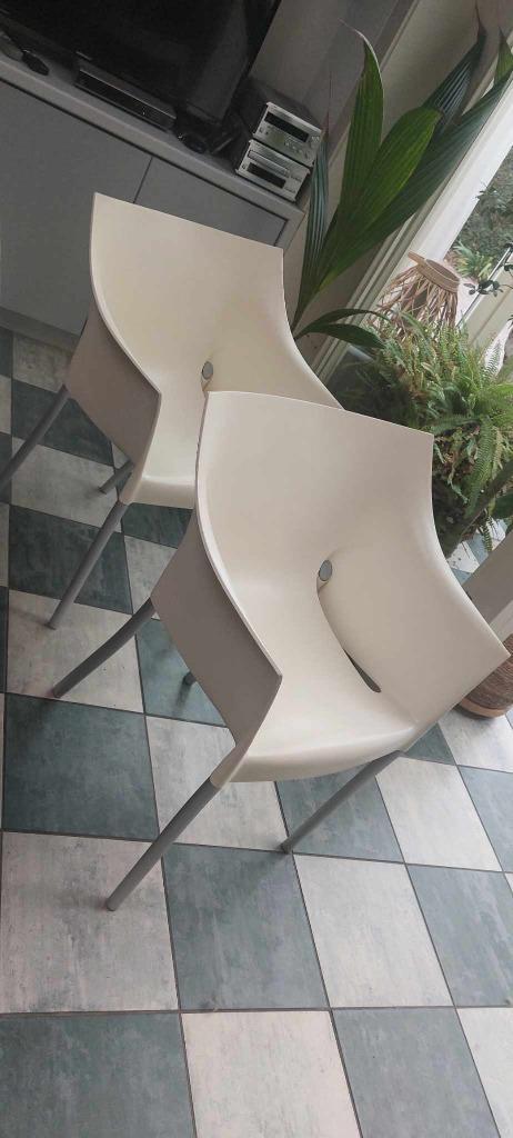 philippe Starck stoelen 6 stuks, Huis en Inrichting, Stoelen, Gebruikt, Vijf, Zes of meer stoelen, Kunststof, Overige kleuren