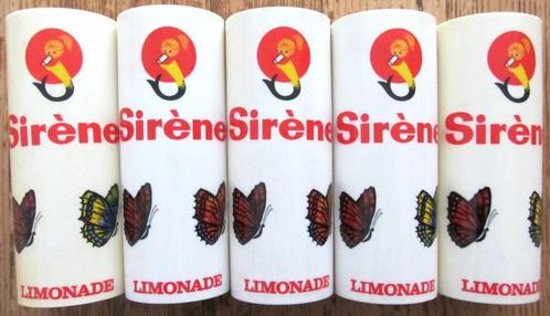 Sirène limonade - 1960-1970 - (5stuks)., Collections, Marques & Objets publicitaires, Utilisé, Ustensile, Enlèvement ou Envoi