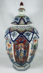 Vase et couvercle vintage | Série Boch Belgium Brugge, Enlèvement ou Envoi