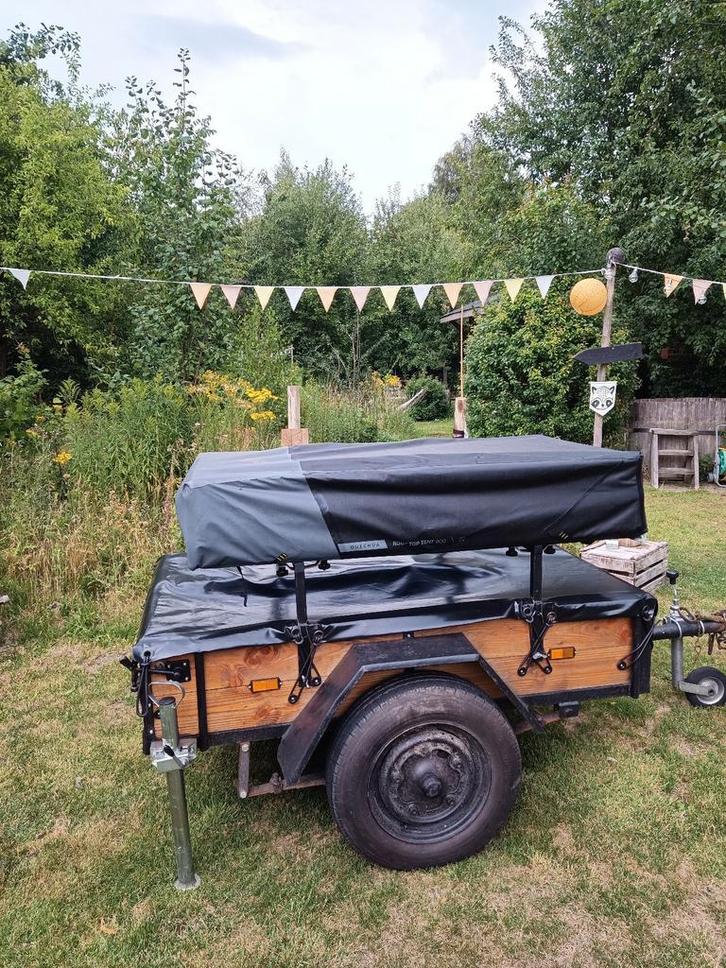 Te huur: daktenttrailer met handige daktent, Caravans en Kamperen, Verhuur