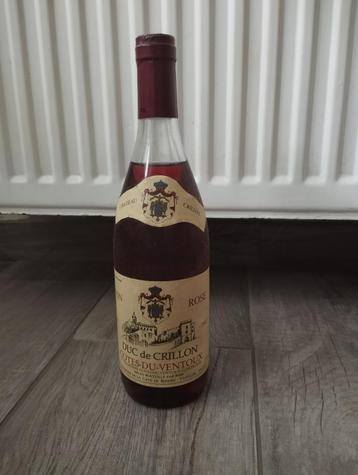 Chateau Crillon Rosé 1993 beschikbaar voor biedingen