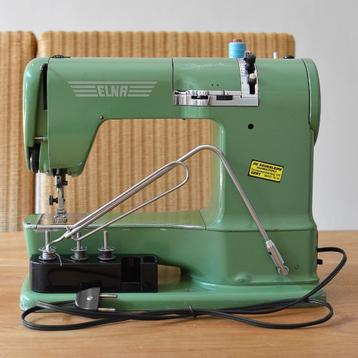 ZELDZAME VINTAGE NAAIMACHINE ELNA 722010 SUPERMATIC/ ZWITSER beschikbaar voor biedingen