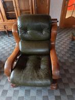 Lederen stoelen en 1  stoffen, Huis en Inrichting, Fauteuils, Ophalen, Stof