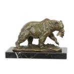 Bronzen Beeld van een Grizzly Beer GRATIS LEVERING, Antiek en Kunst, Verzenden, Brons