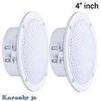 Vochtbestendige plafond luidspreker set 4 inch 60 Watt, Audio, Tv en Foto, Luidsprekerboxen, Overige merken, Nieuw, Ophalen of Verzenden
