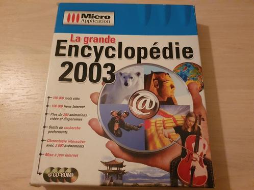 la grande encyclopédie 2003 micro application 4 cd-rom, Informatique & Logiciels, Logiciel d'Éducation & Cours, Comme neuf, Windows