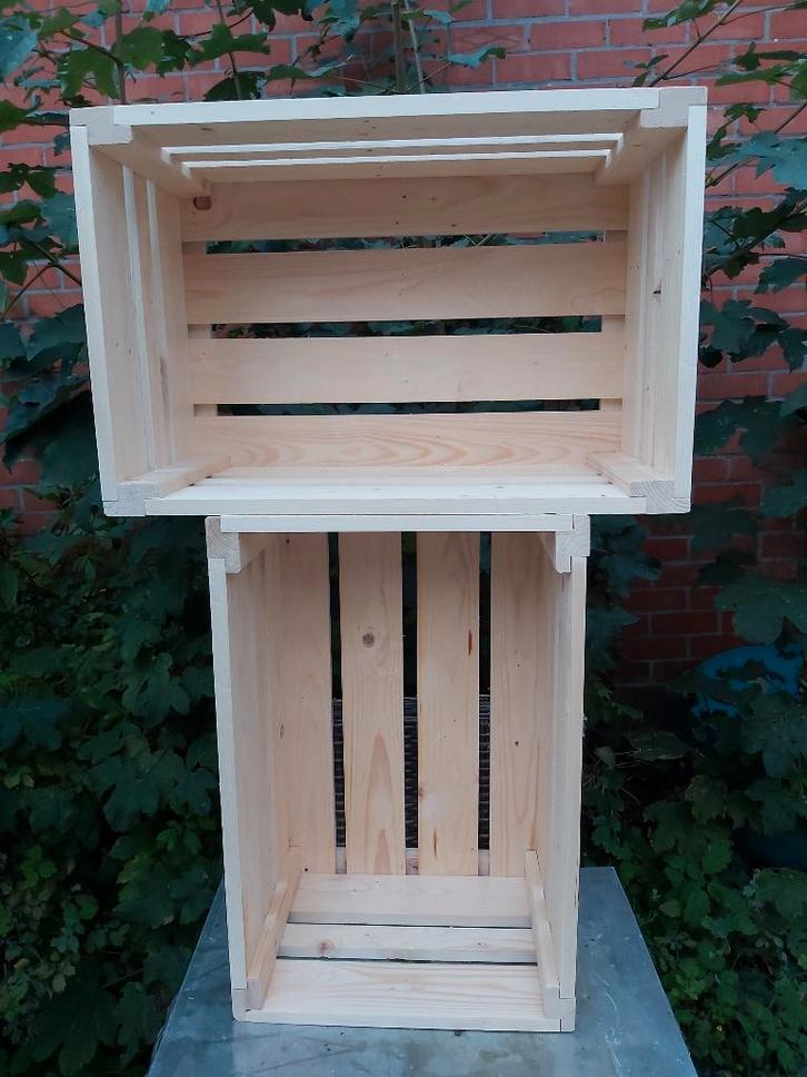 huis en inrichting, Maison & Meubles, Accessoires pour la Maison | Coffres, Comme neuf, Moins de 50 cm, 50 à 100 cm, Pin, Enlèvement