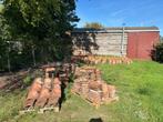 +/- 230m² Boomse pannen, Doe-het-zelf en Bouw, Dakpannen en Dakbedekking, Ophalen, Gebruikt, Steen of Klei, Dakpannen