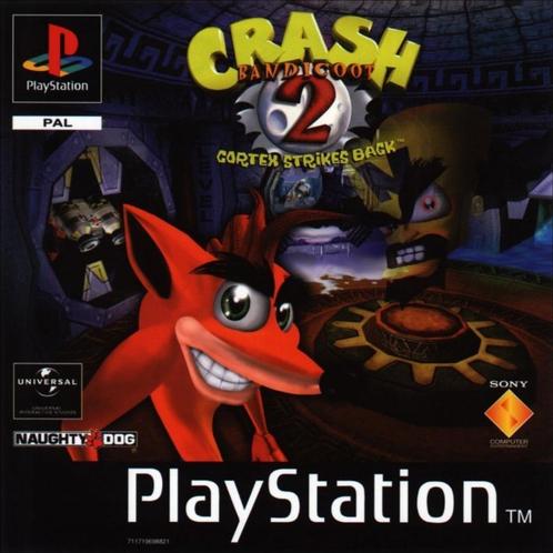 Crash Bandicoot 2 Cortex Strikes Back (zonder boekje), Games en Spelcomputers, Games | Sony PlayStation 1, Gebruikt, Platform