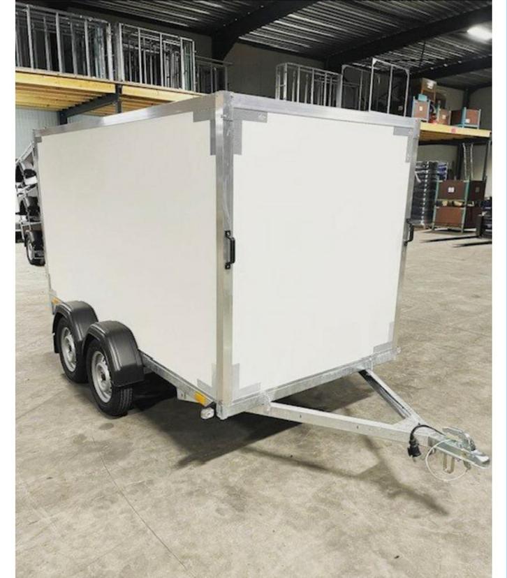 Gesloten aanhangwagen <750kg te huur voor motortransport, Auto diversen, Aanhangers en Bagagewagens, Nieuw, Ophalen