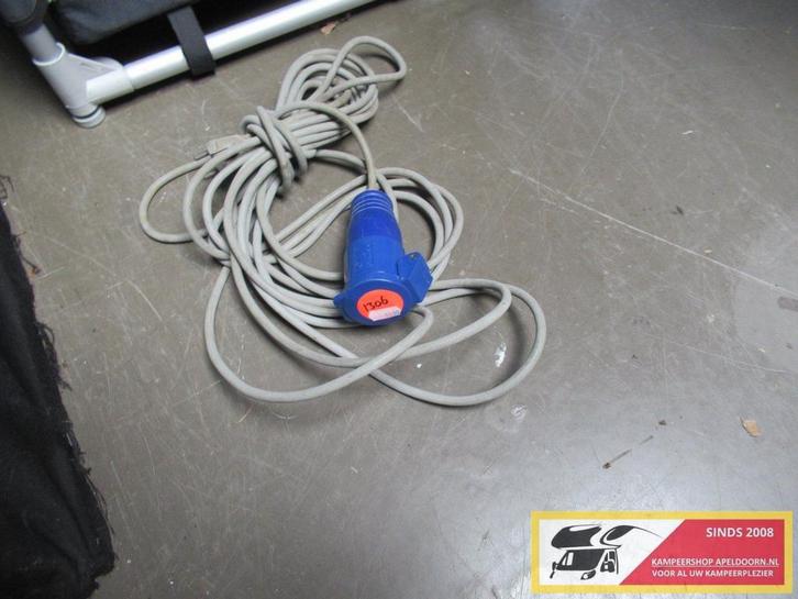 10 mtr. verlengkabel +stk nr. 1306, Caravans en Kamperen, Caravanaccessoires, Gebruikt, Ophalen of Verzenden