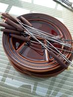 fondue borden vintage, Huis en Inrichting, Ophalen, Zo goed als nieuw, Bord(en)
