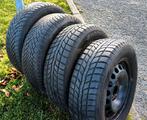 4 jantes VW Golf avec pneus hiver 195/65-15, 15 pouces, Pneus et Jantes, Pneus hiver, Enlèvement