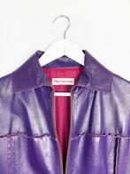 veste en cuir pourpre, Enlèvement, Taille 38/40 (M)