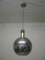 RETRO - Spiegelende bollamp van glas - 1 lamp., Antiek en Kunst, Antiek | Verlichting, Ophalen of Verzenden