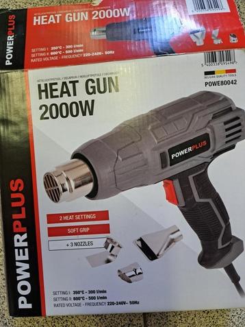 Powerplus heteluchtpistool 2000w type POWE 80042, Enlèvement, Neuf, 1000 watts ou plus, Autres types