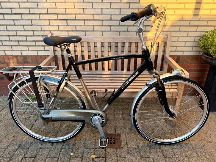 Gazelle Chamonix Exellent heren 61cm als nieuw!!!, Fietsen en Brommers, Fietsen | Heren | Herenfietsen, Zo goed als nieuw, Gazelle