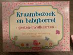 Kraambezoek en babyborrel gasten invulkaarten roze, Ophalen of Verzenden, Nieuw