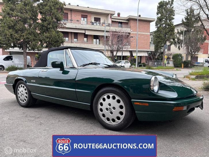 Alfa Romeo Spider 2.0 Veloce | 1991 | Route 66 Auctions, Auto's, Oldtimers, Bedrijf, Te koop, Alfa Romeo, Benzine, Overige carrosserie