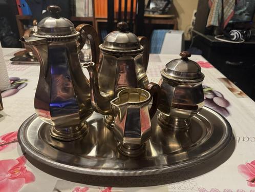 art deco koffie-theeservies, Antiek en Kunst, Antiek | Zilver en Goud, Goud, Zilver, Ophalen of Verzenden