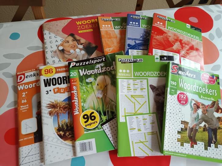Puzzelboeken Woordzoeker, Hobby en Vrije tijd, Denksport en Puzzels, Zo goed als nieuw, Puzzelboek, Ophalen