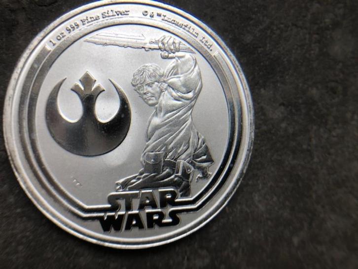 2025 Niue - Star Wars - Luke Skywalker - 1 oz silver, Postzegels en Munten, Edelmetalen en Baren, Zilver, Ophalen of Verzenden