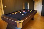 Stijlvolle Pooltafel te koop – zwarte mat & stenen onderstel, Ophalen of Verzenden, Zo goed als nieuw, Pooltafel
