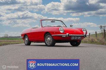 Fiat 850 Sport Spider cabriolet| Route 66 Auctions, Autos, Achat, Intérieur cuir, Entreprise, Boîte manuelle