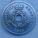 1905 5 centimen NL Léopold 2, Postzegels en Munten, Munten | België, Metaal, Losse munt, Verzenden