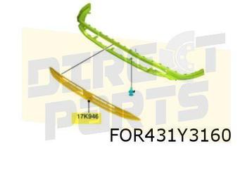 Ford Transit Custom (11/23-) voorbumpergrille onder (Carbon  beschikbaar voor biedingen