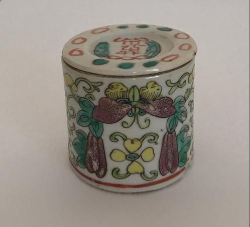 Antique Chinese oude theekop met deksel (1) - Keramiek - Chi, Antiek en Kunst, Antiek | Porselein, Ophalen of Verzenden