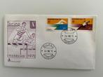 Postzegel First Day Cover Italië Torino Universiadi 1970, Postzegels en Munten, Ophalen of Verzenden, Gestempeld
