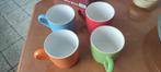 Set de 4 mugs multicolore, Nieuw, Keramiek, Kop(pen) en/of Schotel(s), Ophalen