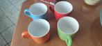 Set de 4 mugs multicolore, Ophalen, Nieuw, Keramiek, Kop(pen) en/of Schotel(s)