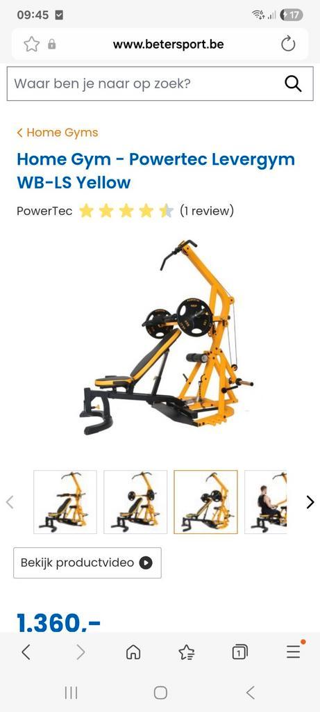 Powertec homegym, Sport en Fitness, Fitnessapparatuur, Ophalen