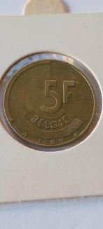 5 frank 1988 vlaams, Postzegels en Munten, Munten | België, Verzenden, Metaal, Losse munt